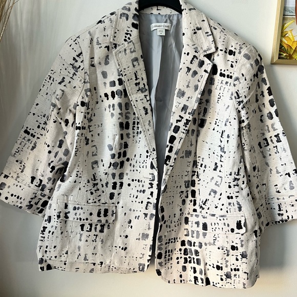 Preowned Coldwater Creek Linen Blend Blazer Women’s Size 18 - Picture 1 of 4